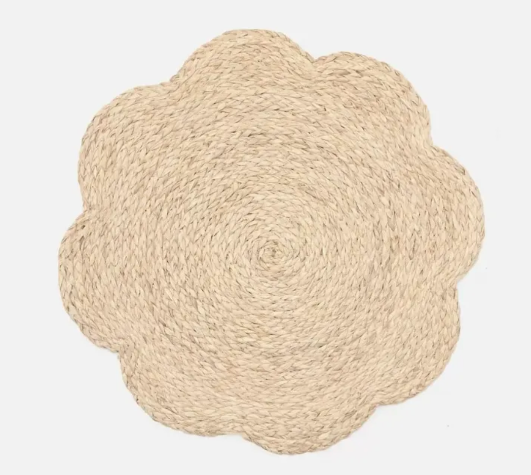 Blue Pheasant Scalloped Placemat