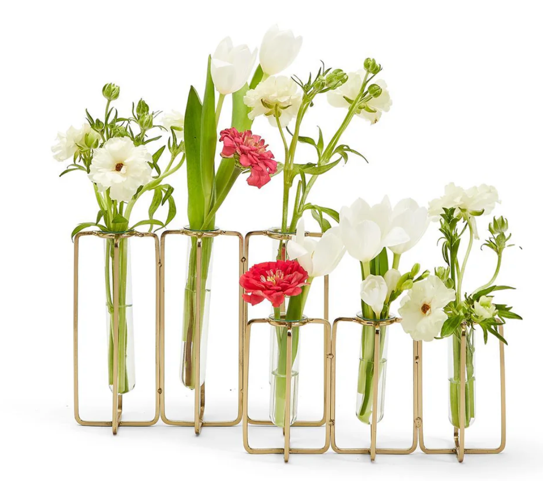 Gold Vases with Tubes