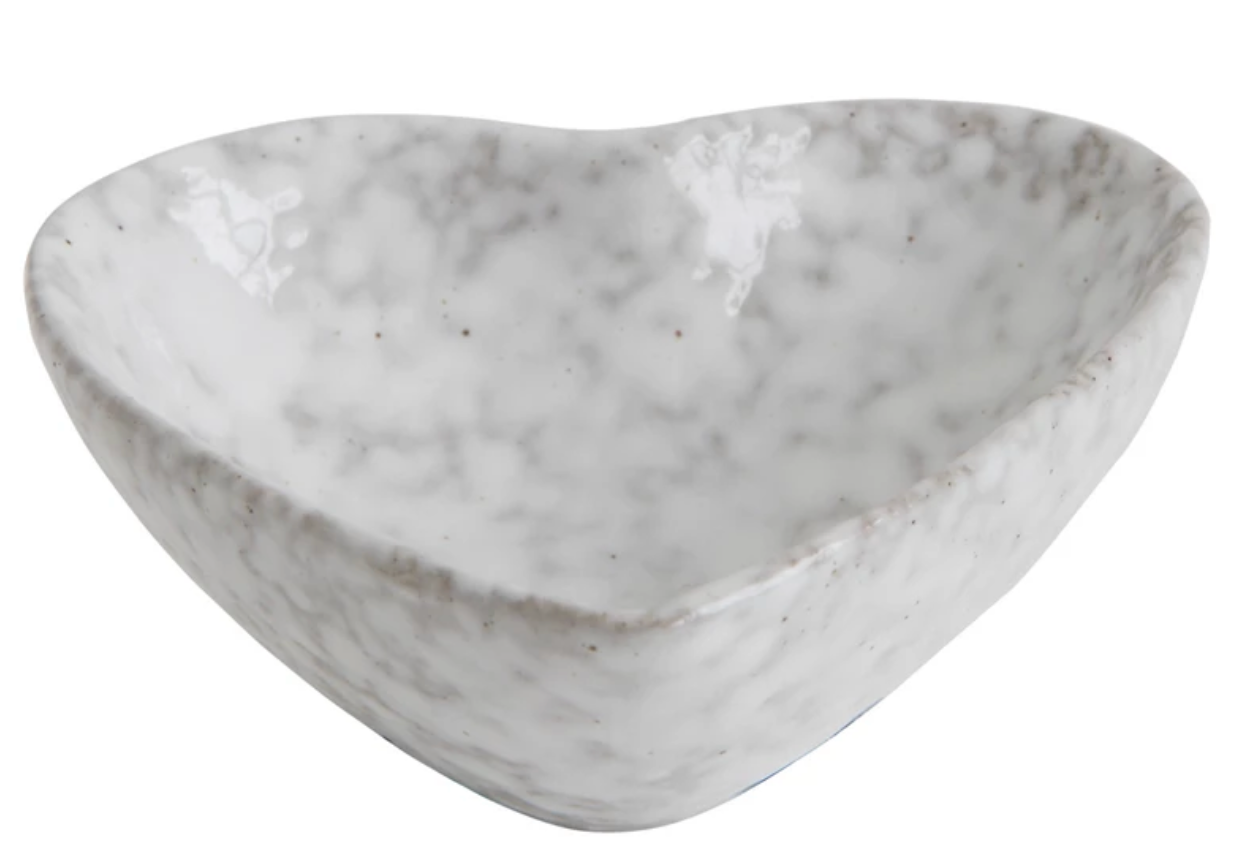 Stoneware Heart Dish