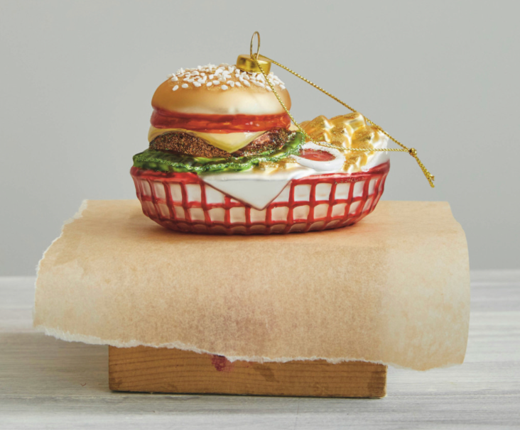 Glass Burger Basket