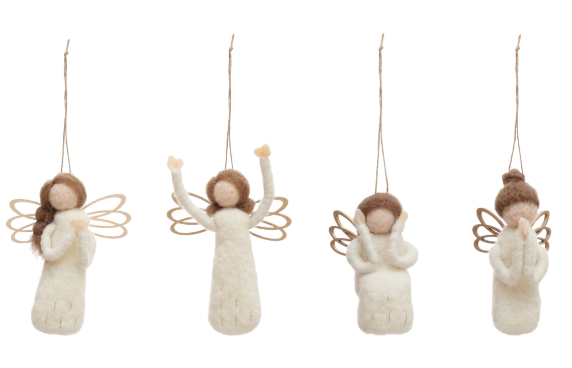 Wool Felt Angel Ornament