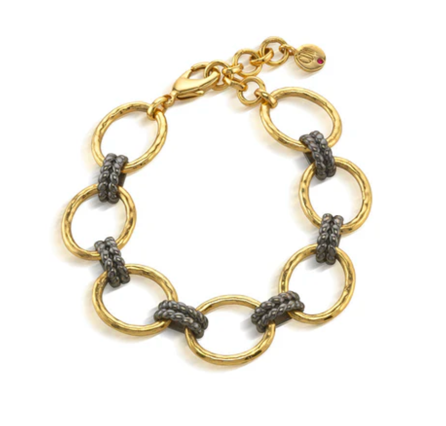 Cleopatra Grande Link Bracelet - Midnight