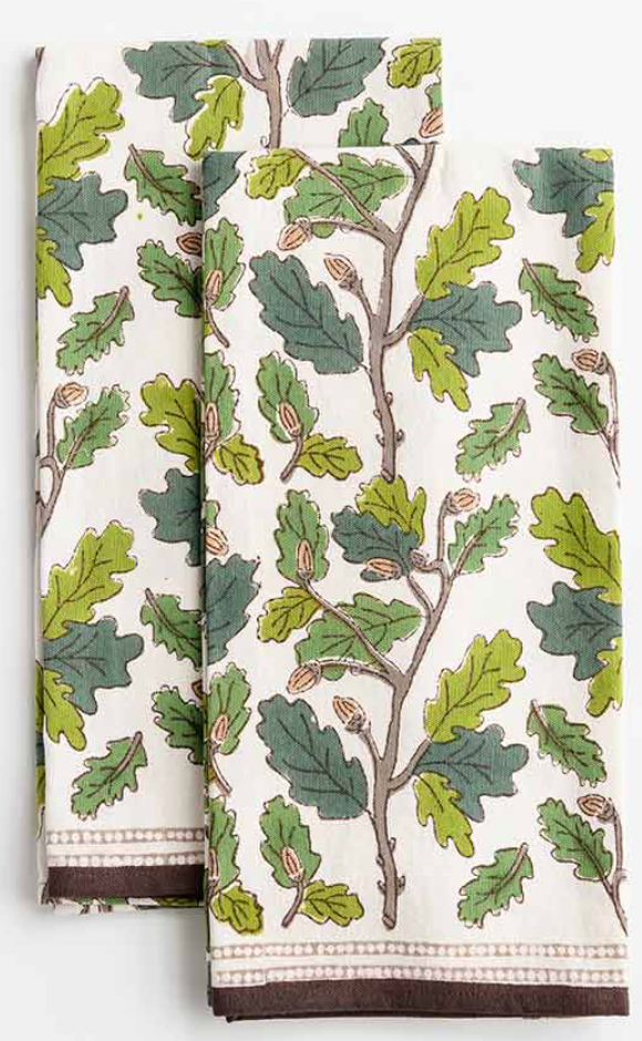Maple & Acorn Tea Towels