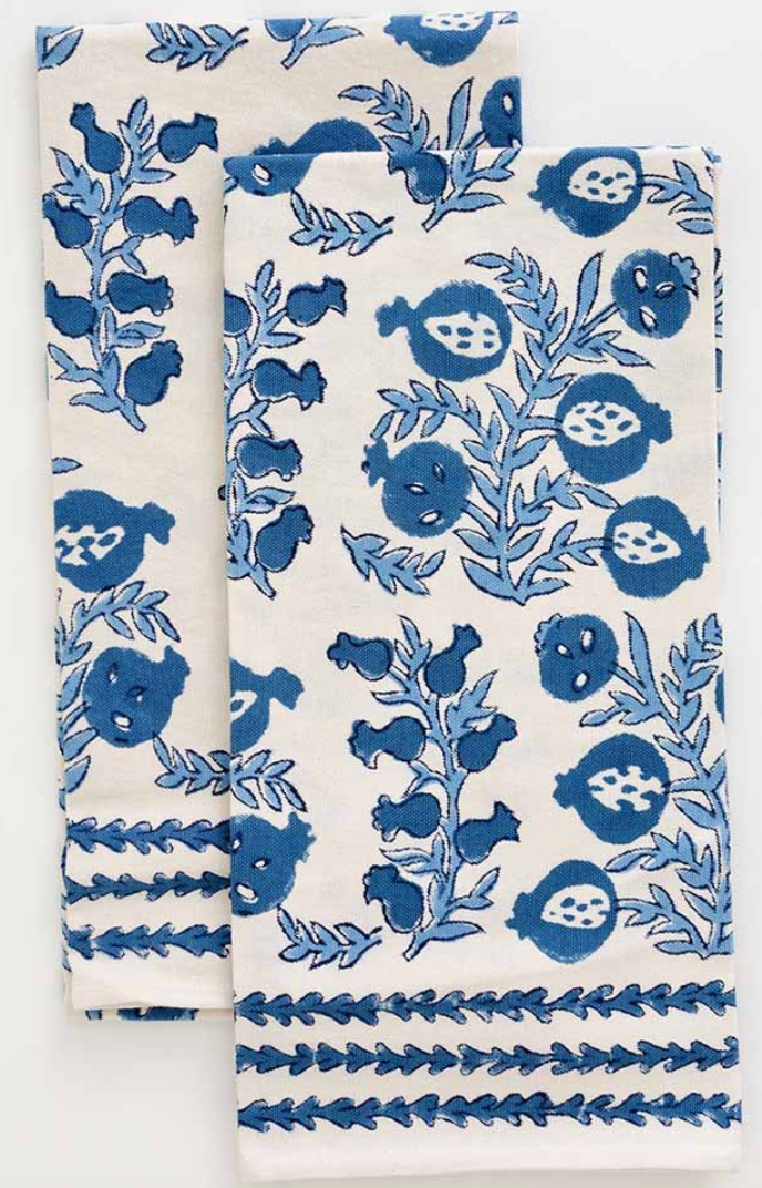 Pom Bells Wedgewood Tea Towel