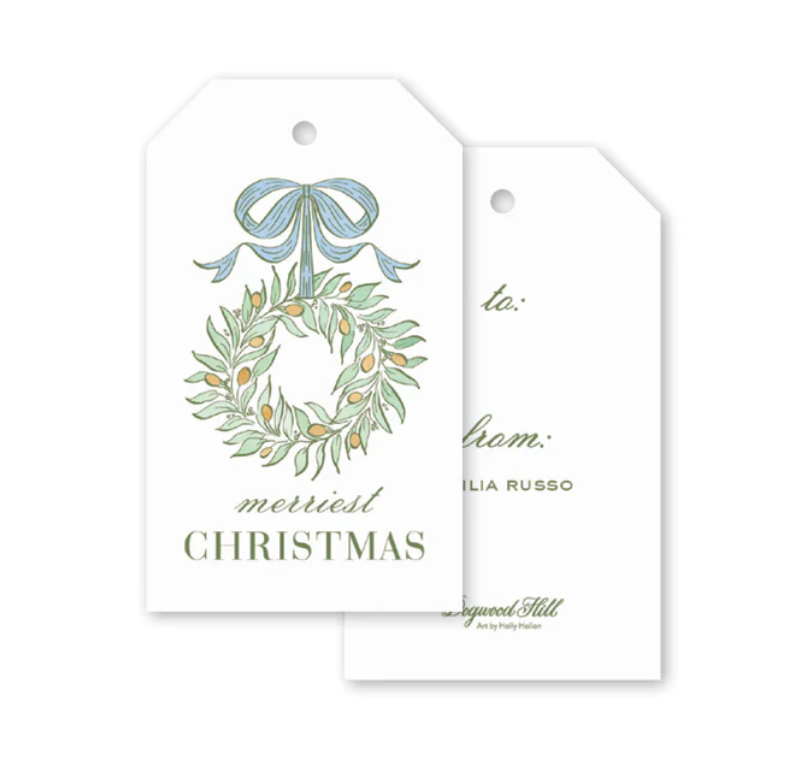 Capri Wreath Gift Tags