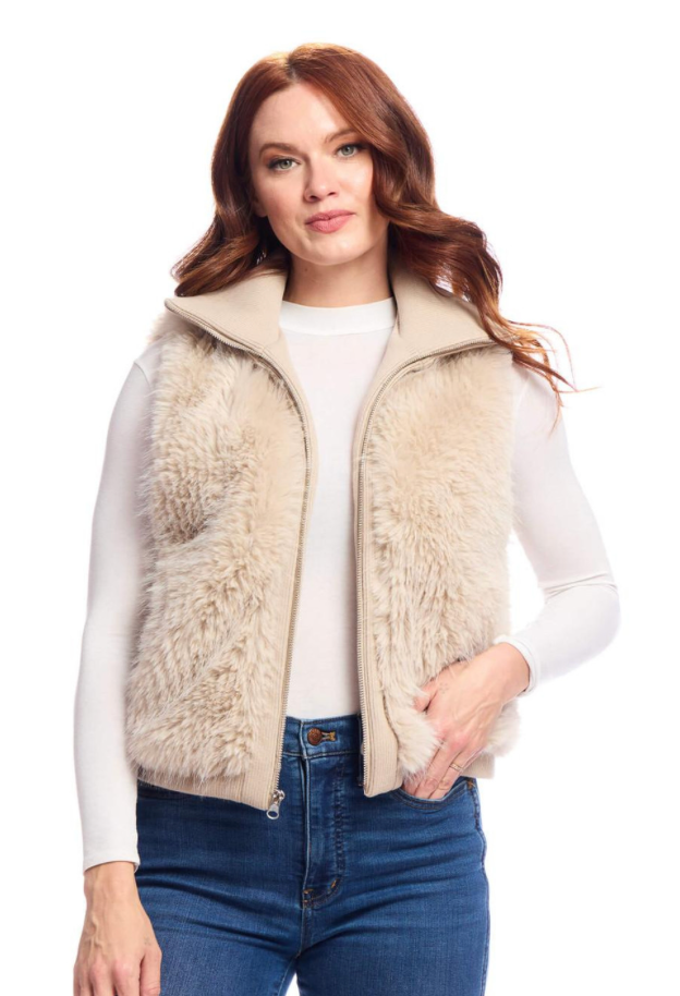 Parkside Zip Vest Champagne