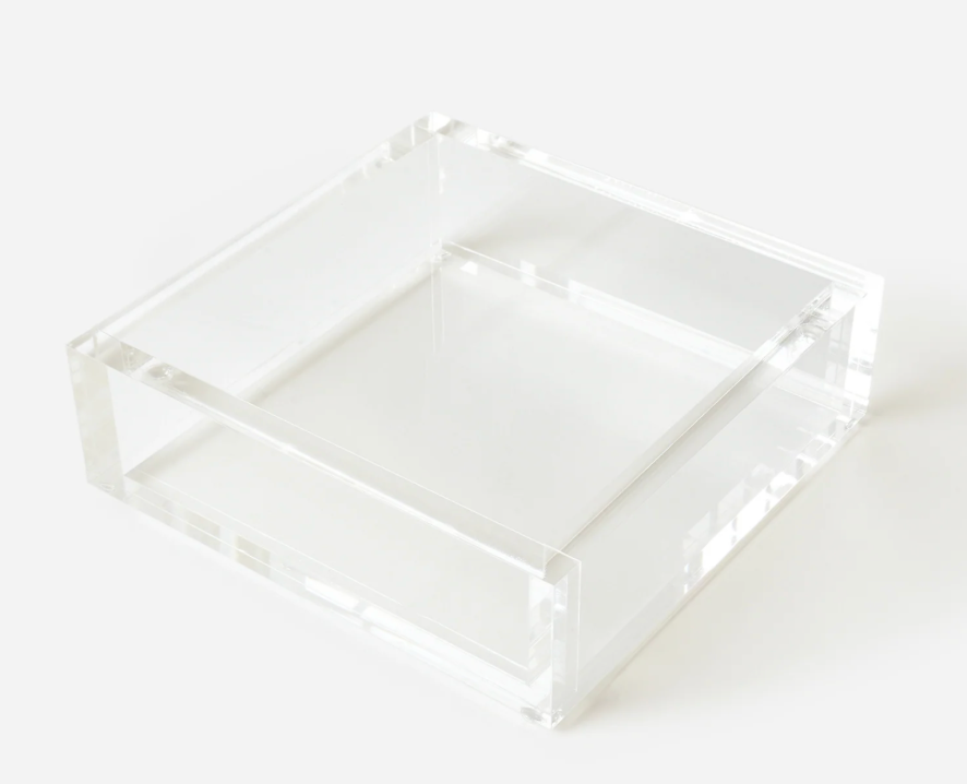Lucite Cocktail Napkin Tray