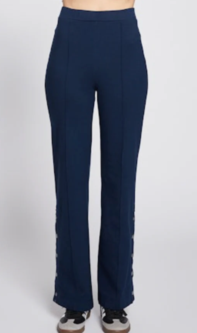 Ponte Flare Trouser - Navy