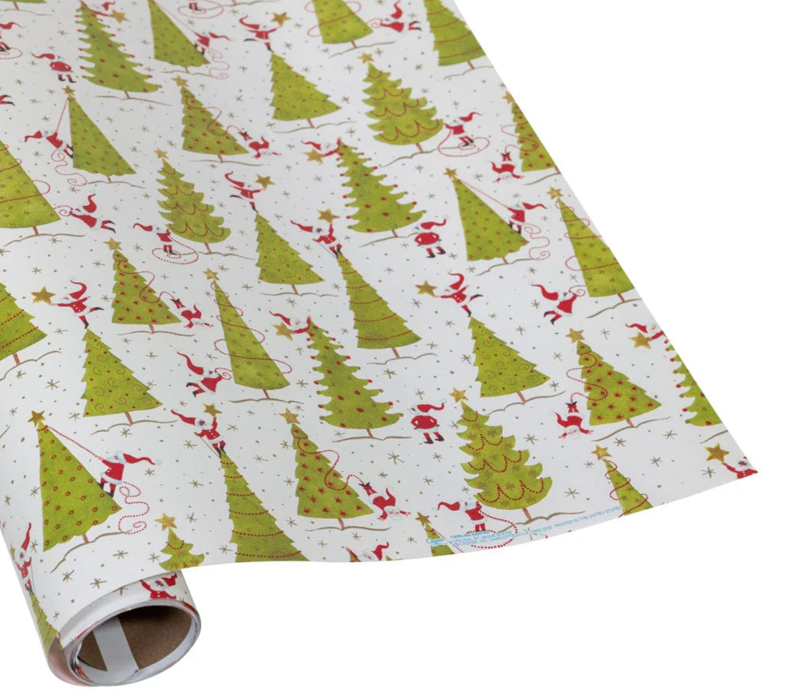 Twirling Santas - Wrapping Paper