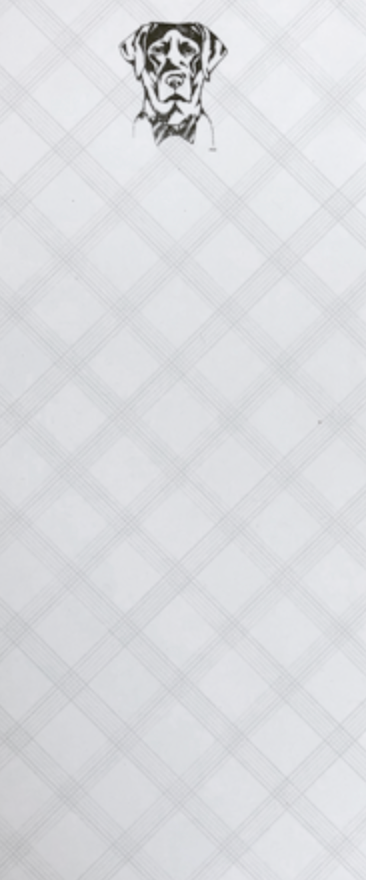 Lab with Bow Tie Long Pad