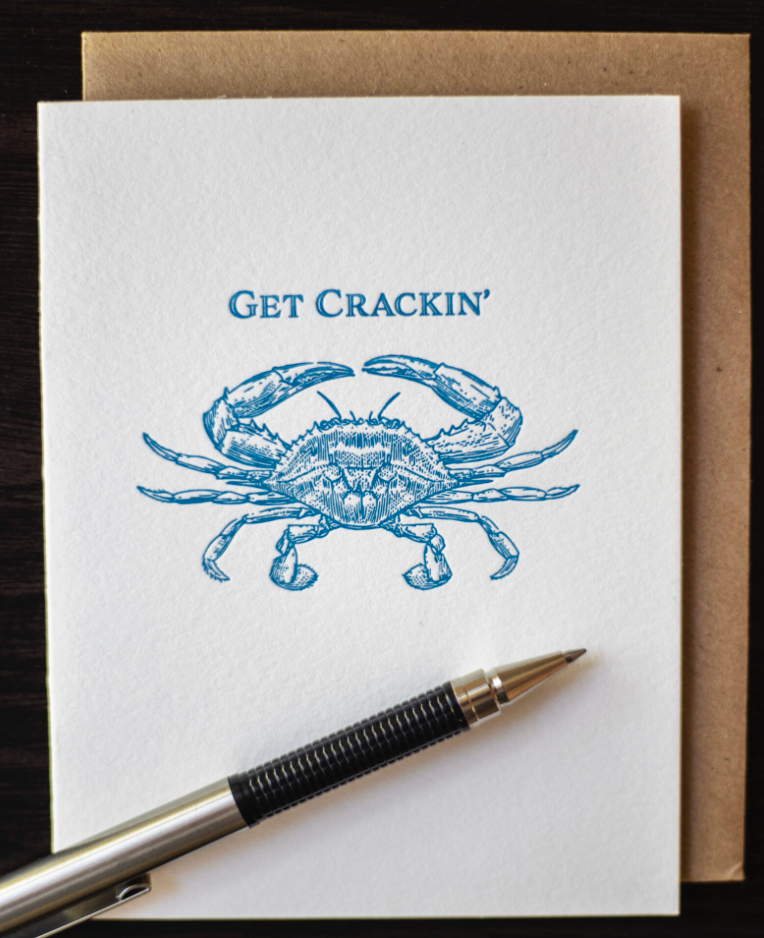 Get Crackin Greeting Card
