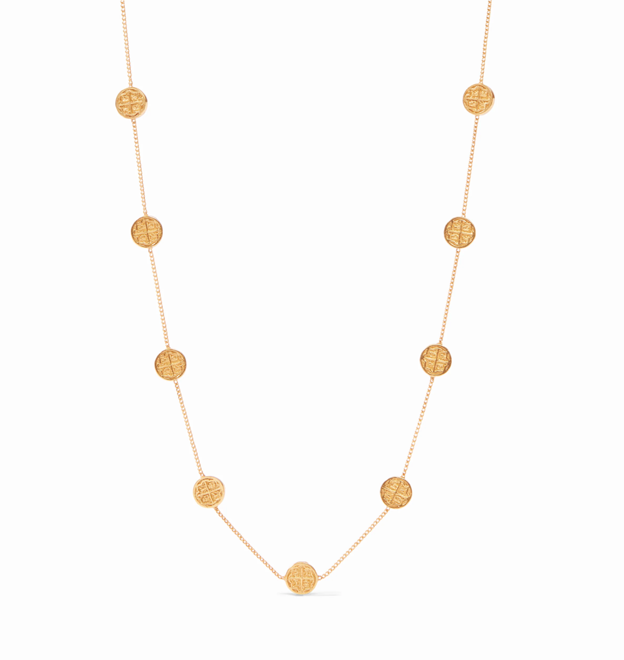 Valencia Delicate Station Necklace Gold