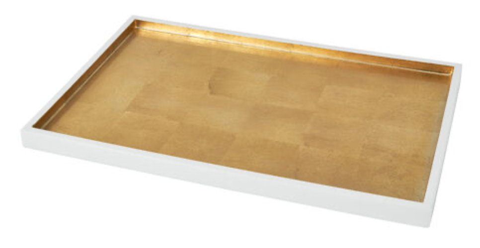 Gold Leaf Small Tray Platter