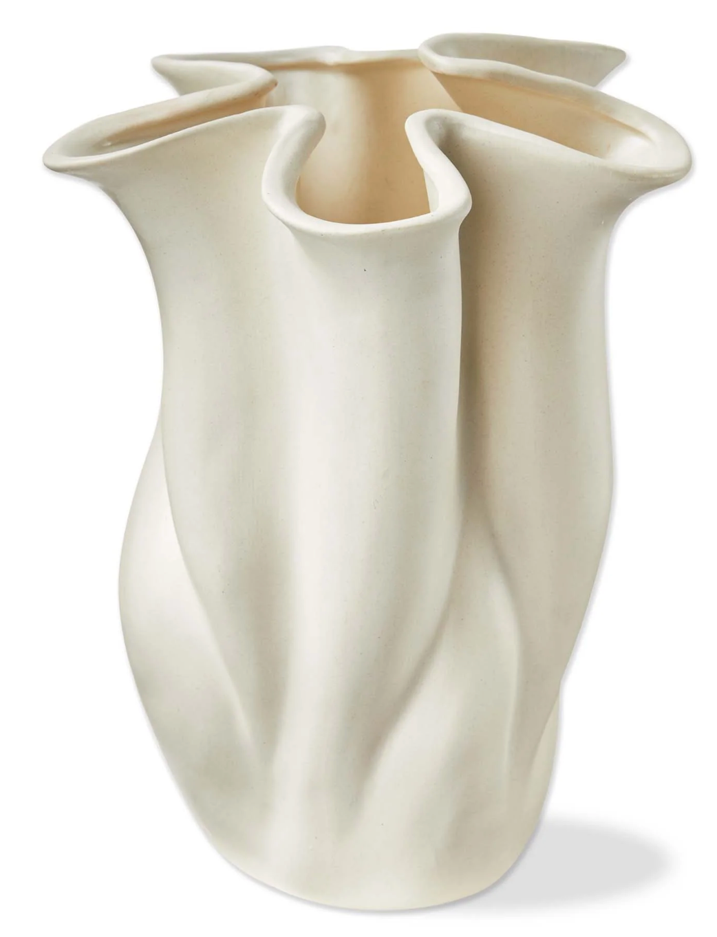 Organic Swirl Edge Vase