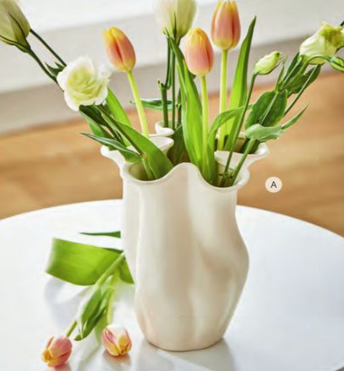 Organic Swirl Edge Vase