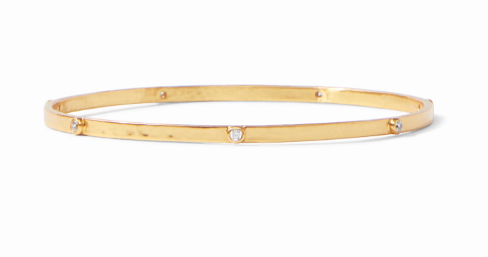Crescent Stone Bangle