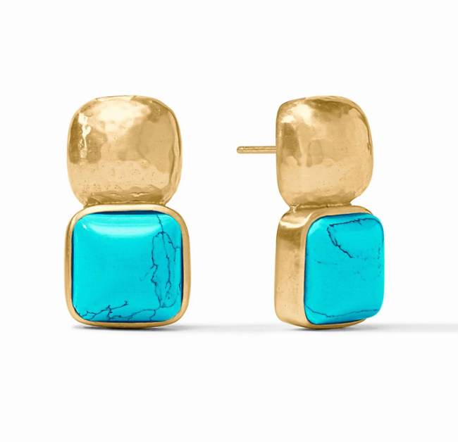 Catalina Stud Earring- Turquoise Blue