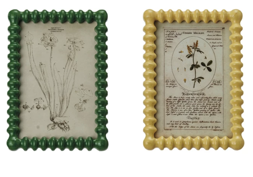 Picture Frame w/ Vintage Reproduction Image 4x6