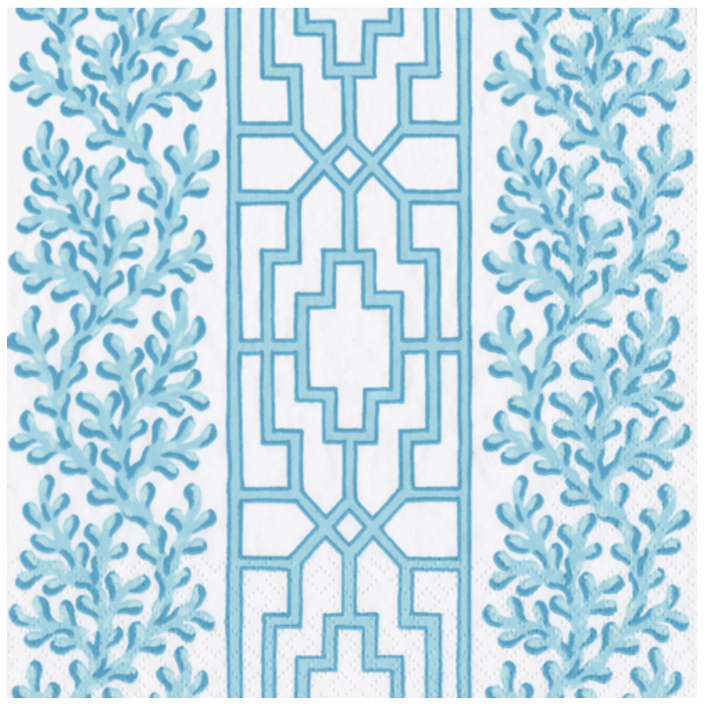 Coral and Trellis Robin's Cocktail Napkin