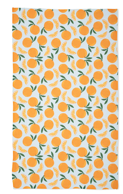 Geometry Tea Towel- Sweet Orange