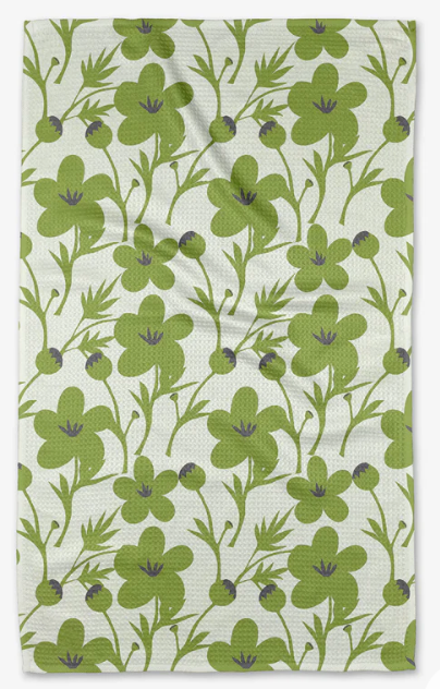 Geometry Tea Towel- Blooming Blossoms