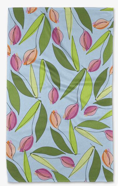 Geometry Tea Towel- May Flowers