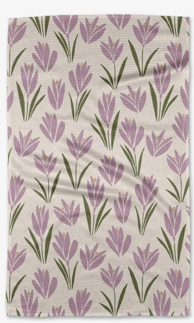 Geometry Tea Towel- Tulip Bulbs
