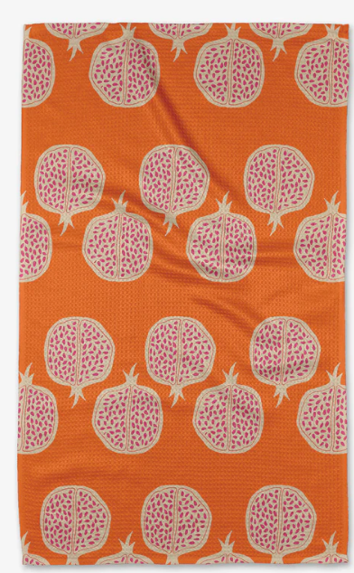 Geometry Tea Towel- Pomegranate Parade