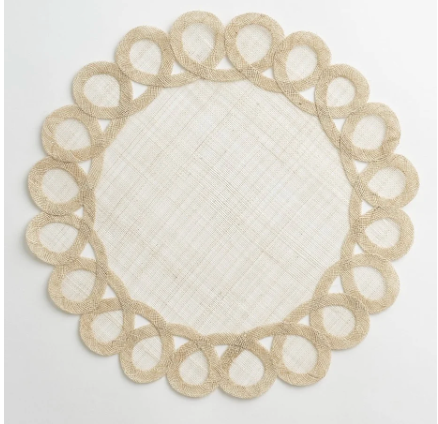 Woven Doodles Placemat Natural