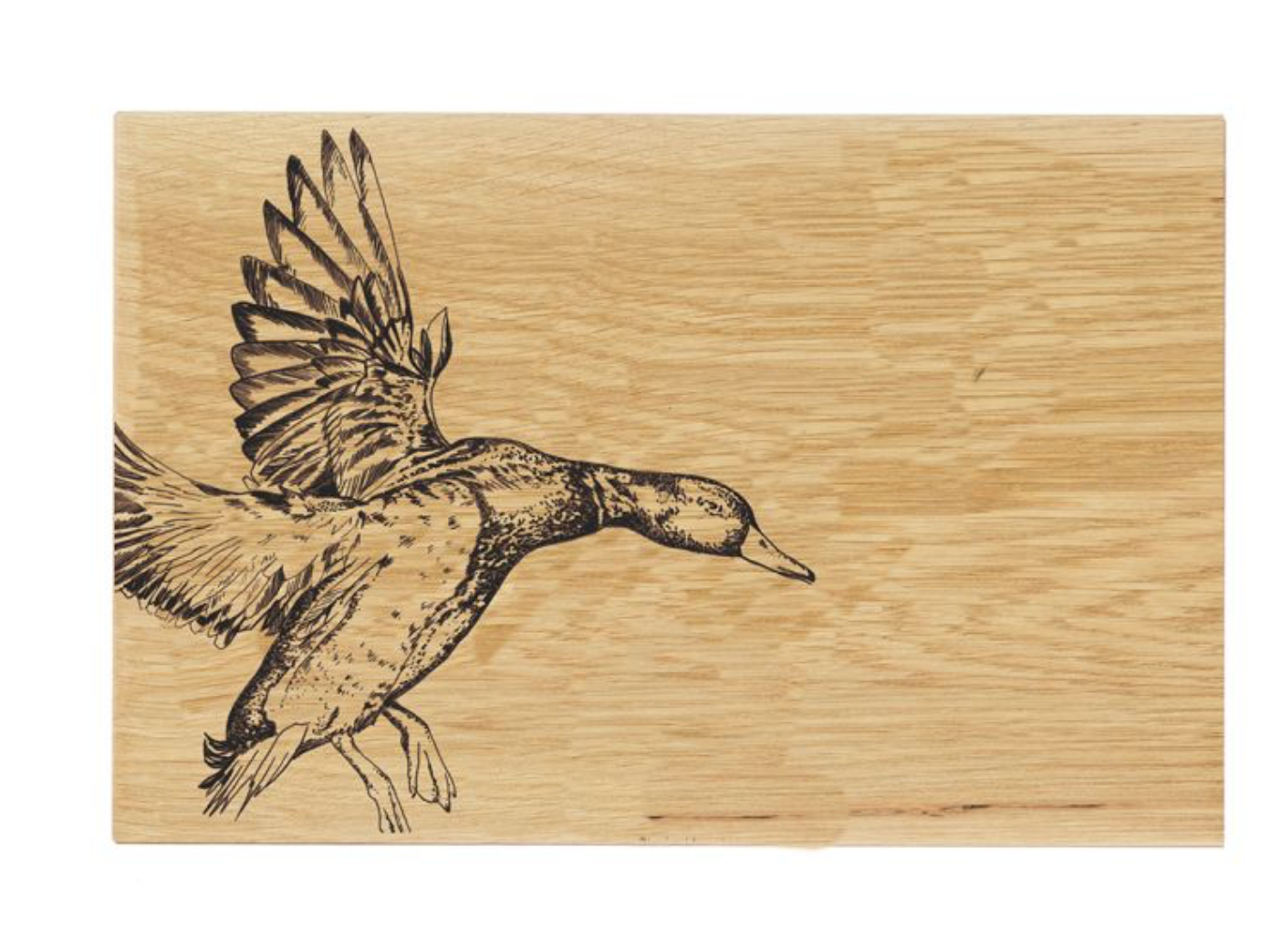 Oak Serving Board - 30cm - Flying Duck
