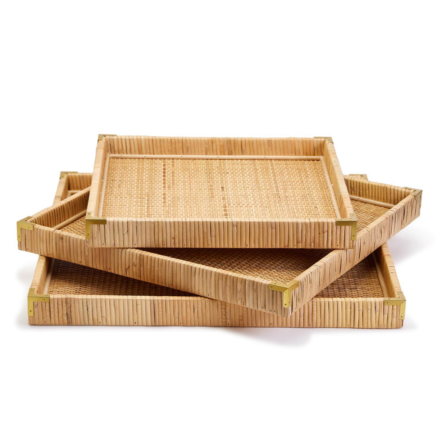 Square Rattan Tray