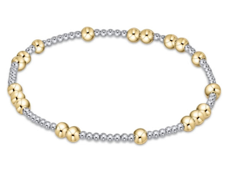 Enewton Extends Hope Unwritten 4mm Bead Mixed Metal Bracelet