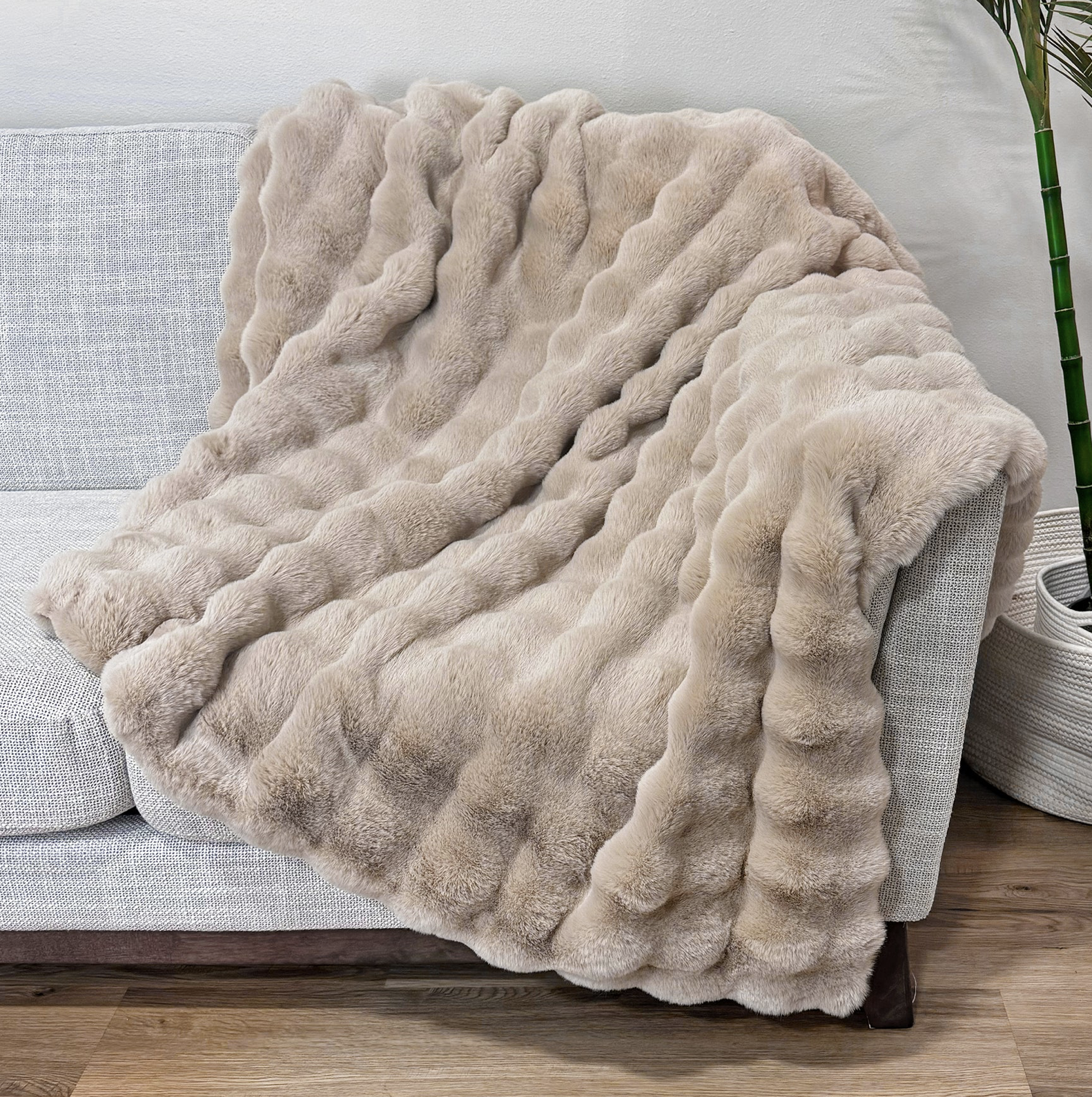 Cubby Faux Fur Throw