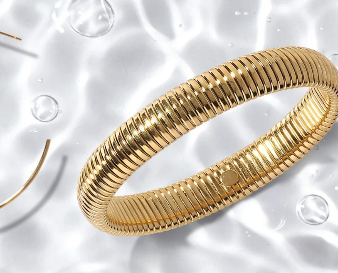 Flex Gold Bangle- Water Resistant