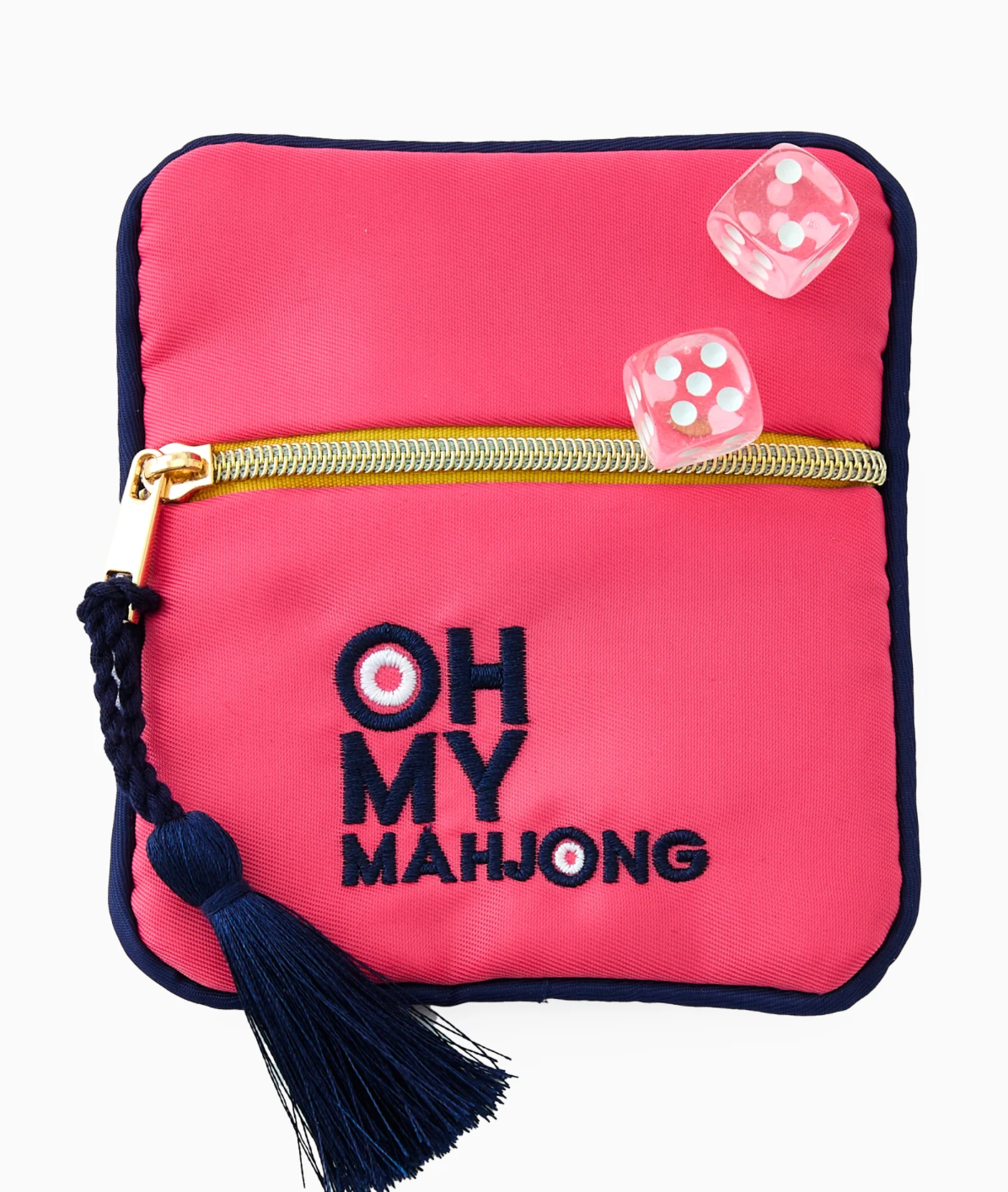 Pink Coin & Dice Bag