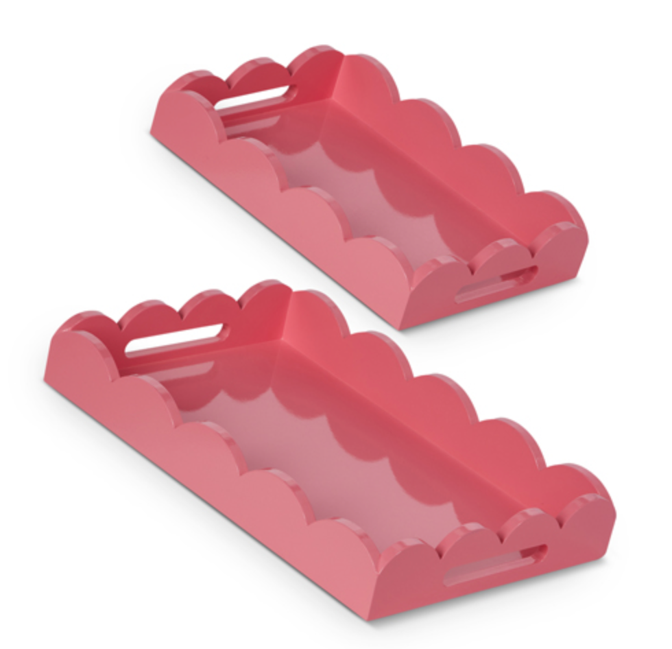 Bubblegum Scalloped Tray