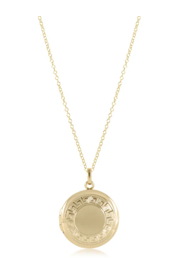 16" necklace gold - cherish small gold locket