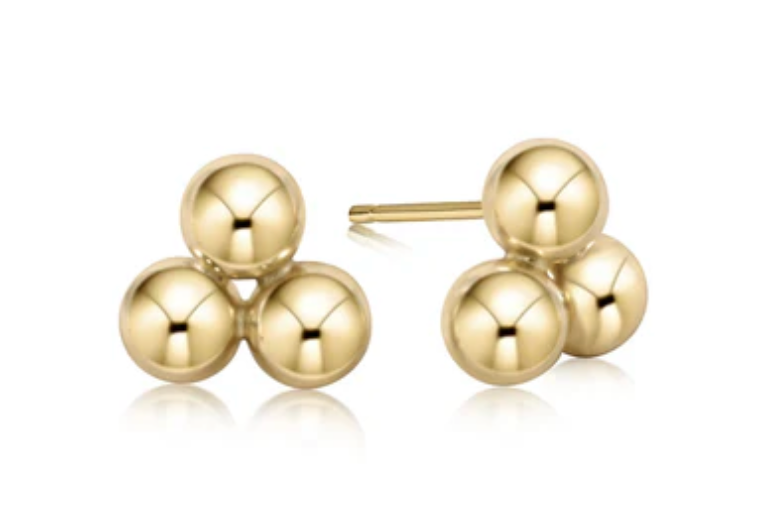 Classic Cluster Stud - 6mm Gold