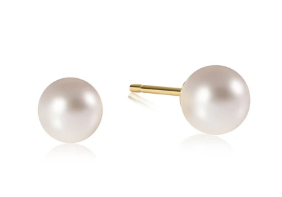 Classic 8mm Ball Stud - Pearl