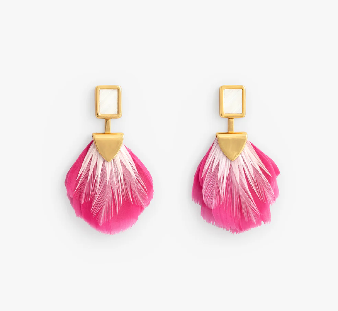 Bridle Bezel Drop Earring