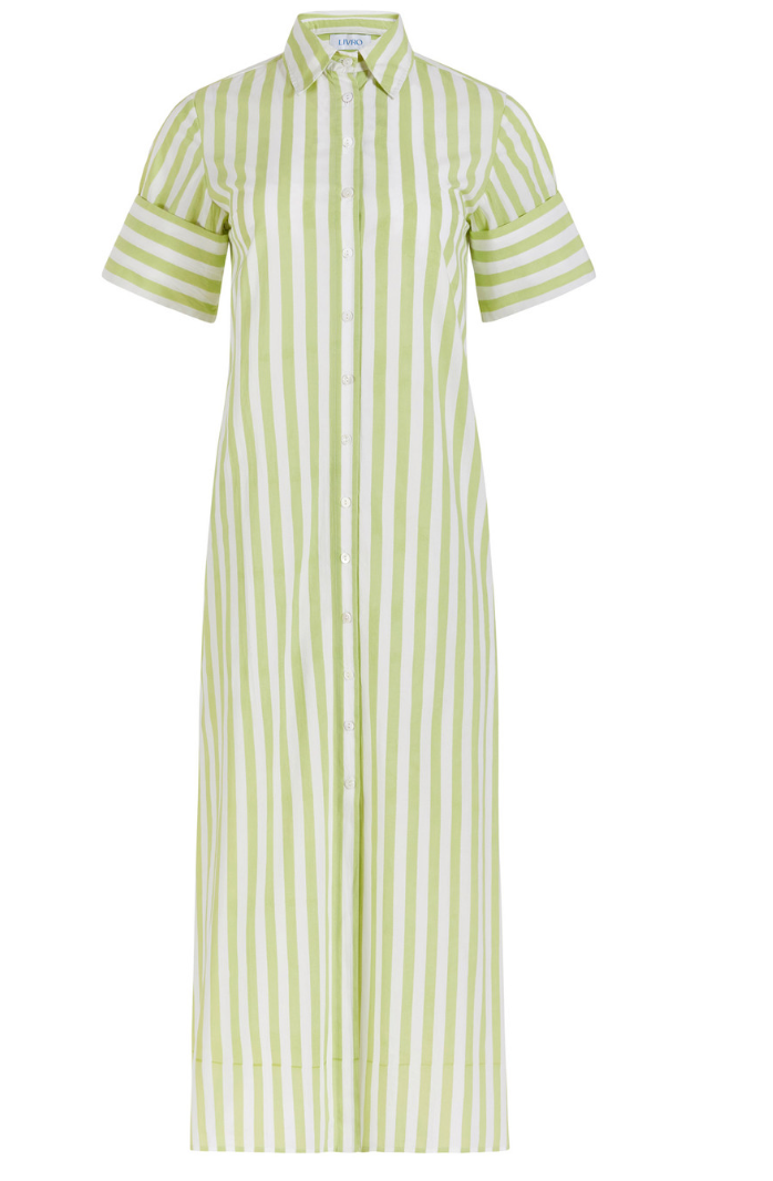Livro Gibbons Dress, Lime Stripes