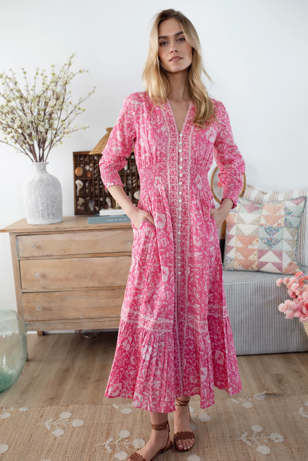 Francesca Dress - Cherry Blossom