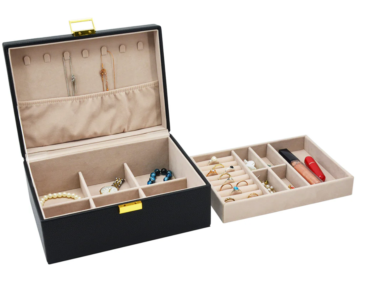 Leah 2 Tier Jewelry Box