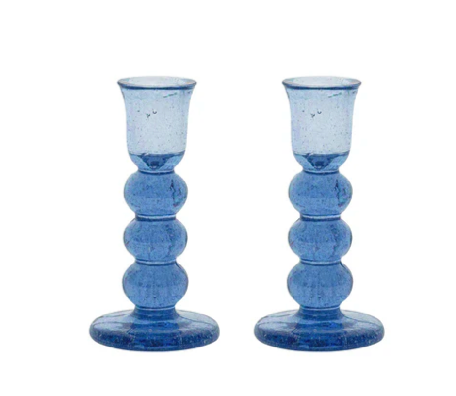 Provence 5" Candlestick Set/2 - Chambray
