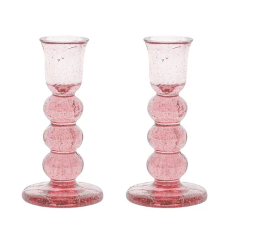 Provence 5" Candlestick Set/2 - Blush