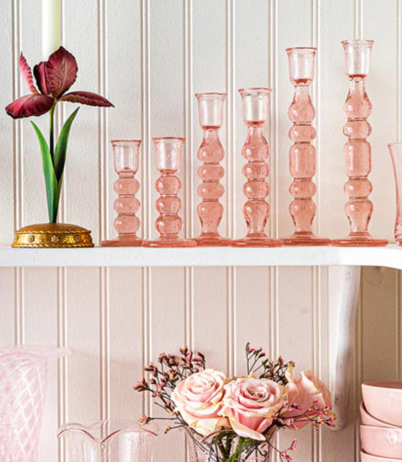 Provence 5" Candlestick Set/2 - Blush