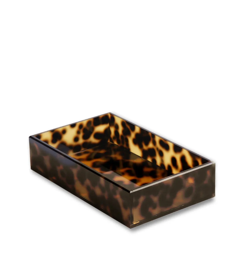 VIDA Acrylic Tortoise Guest Towel Holder