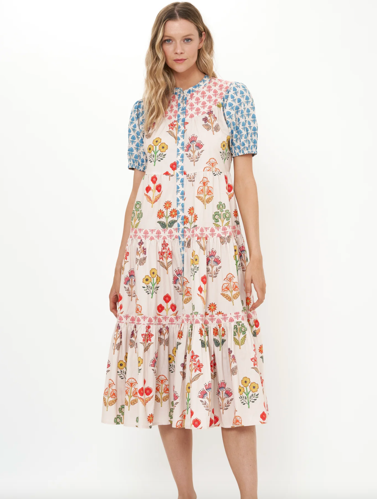 Scoop Tiered Midi - Provence Blue