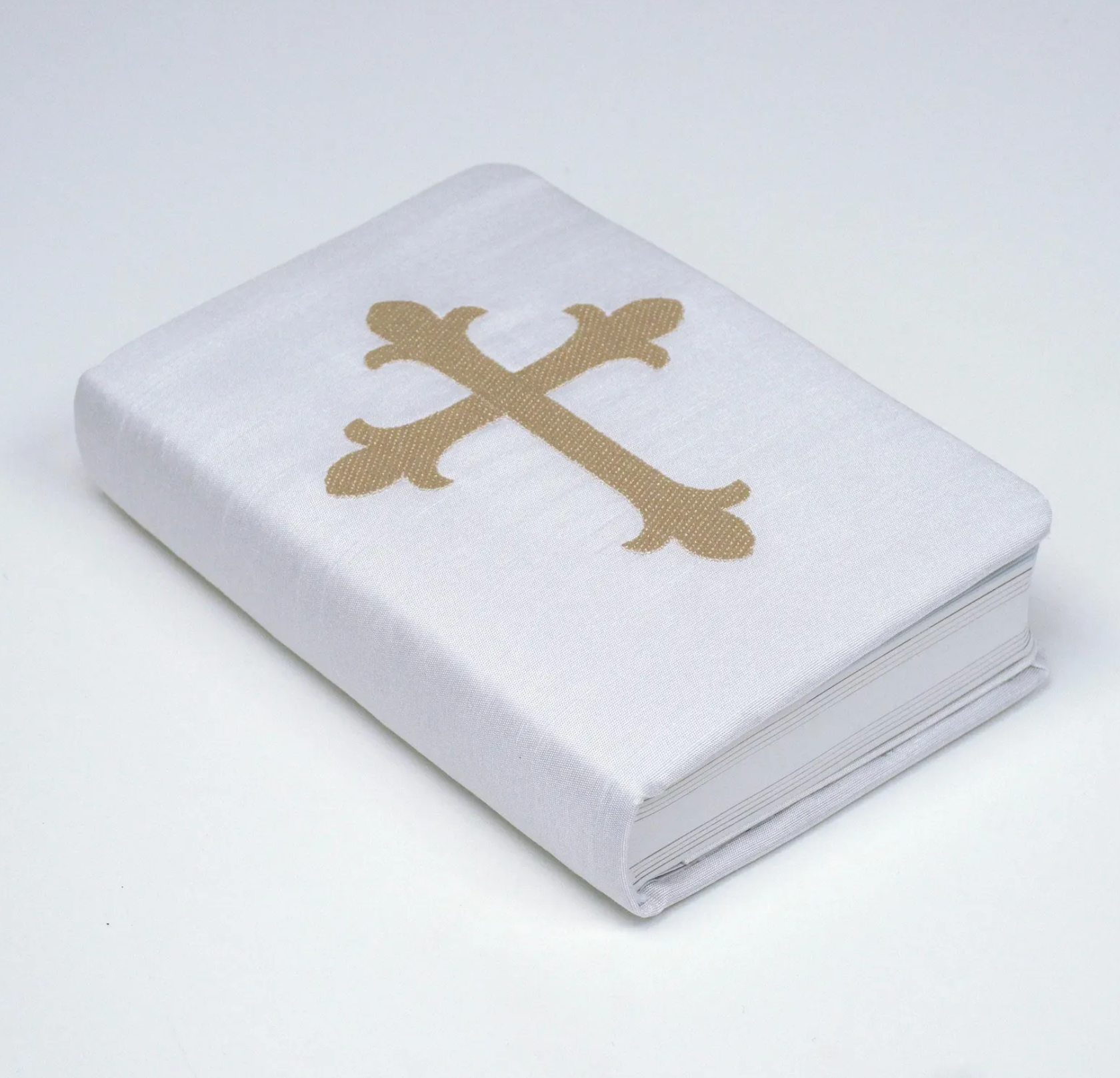 Baby's First Bible - Children's Bible in Shantung with Gold Cross