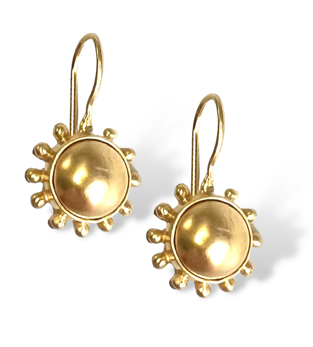 Golden Pinwheel Earwire